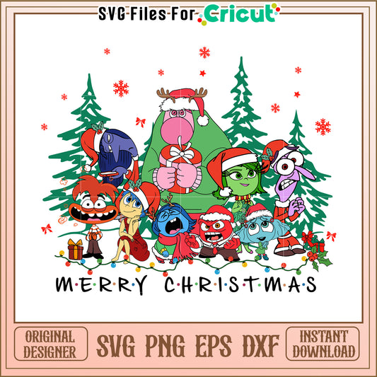 Inside Out Christmas SVG Design