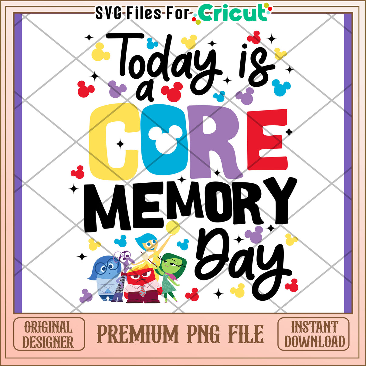 Inside Out Disney Core Memory Day PNG – svg files for cricut