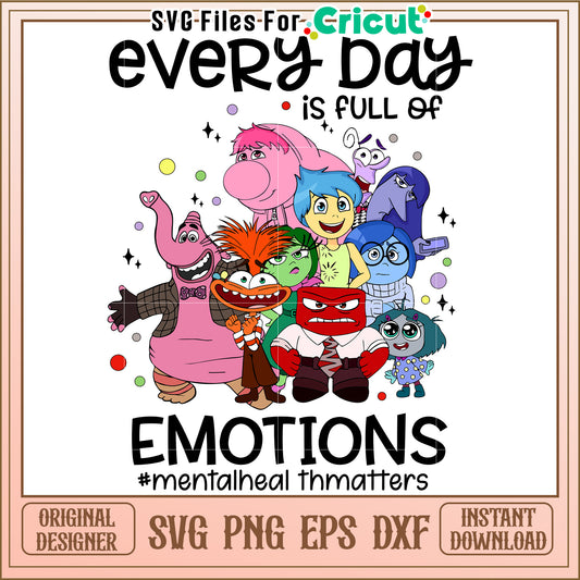 Inside Out Emotions SVG Cricut Files