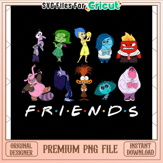 Inside Out Friends PNG Cricut Design