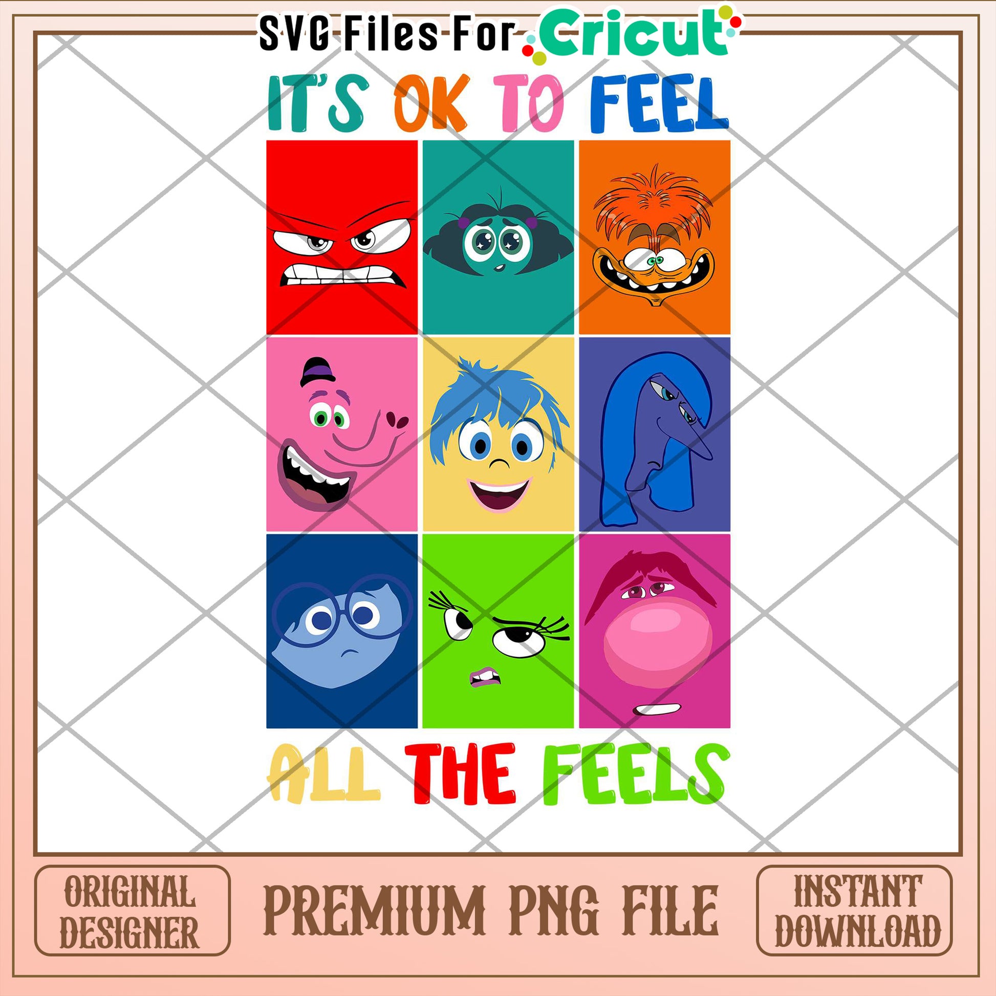 Inside Out PNG All The Feels Design