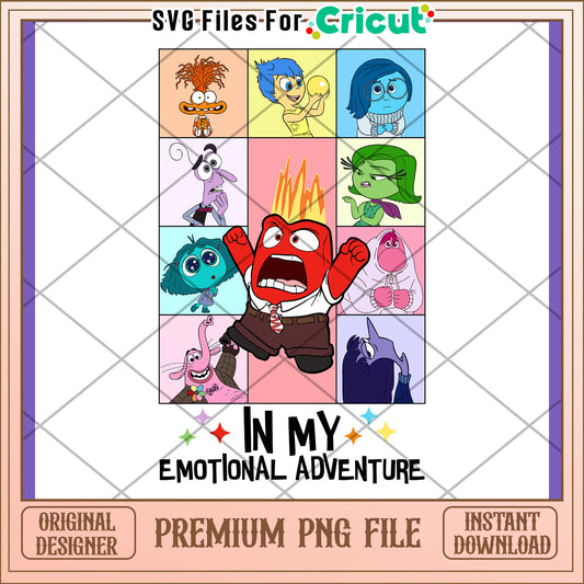 Inside Out PNG Emotional Adventure Design