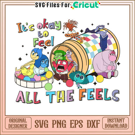 Inside Out SVG All The Feels Cricut Design
