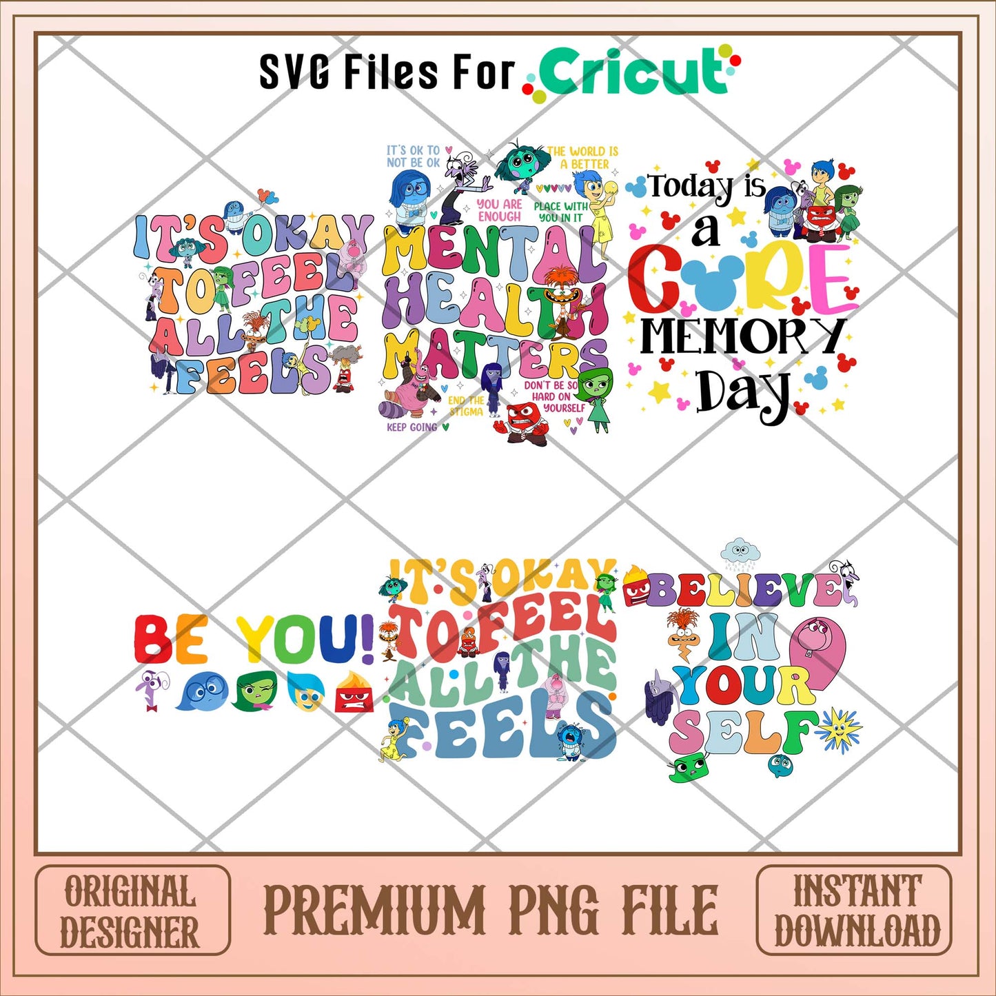 Disney Inside out 2 be you png bundle