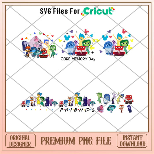 Disney Inside out 2 friends png bundle