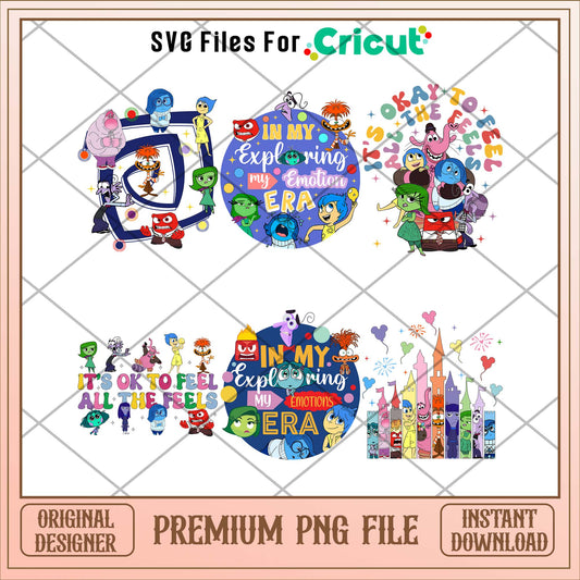 Disney Inside out 2 in my era png bundle