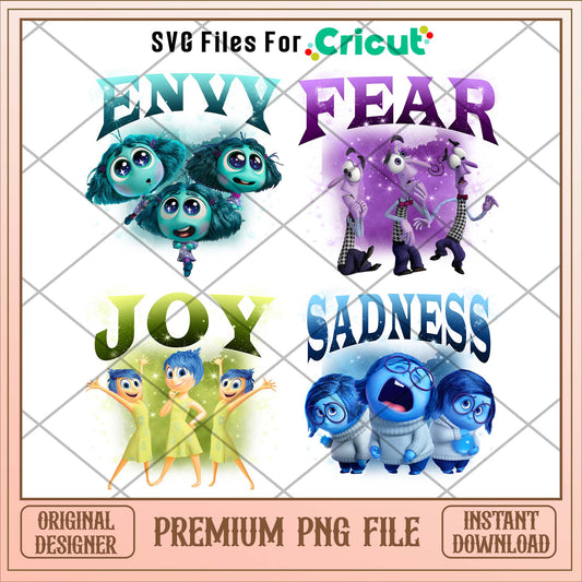 Disneyland Inside out 2 logo name png bundle