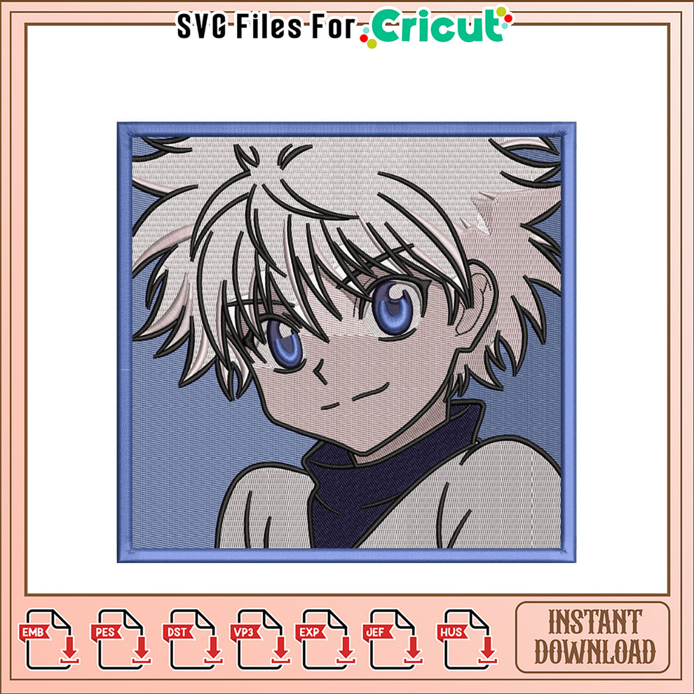 Instant Download Anime Character Embroidery Design File – svg files for ...