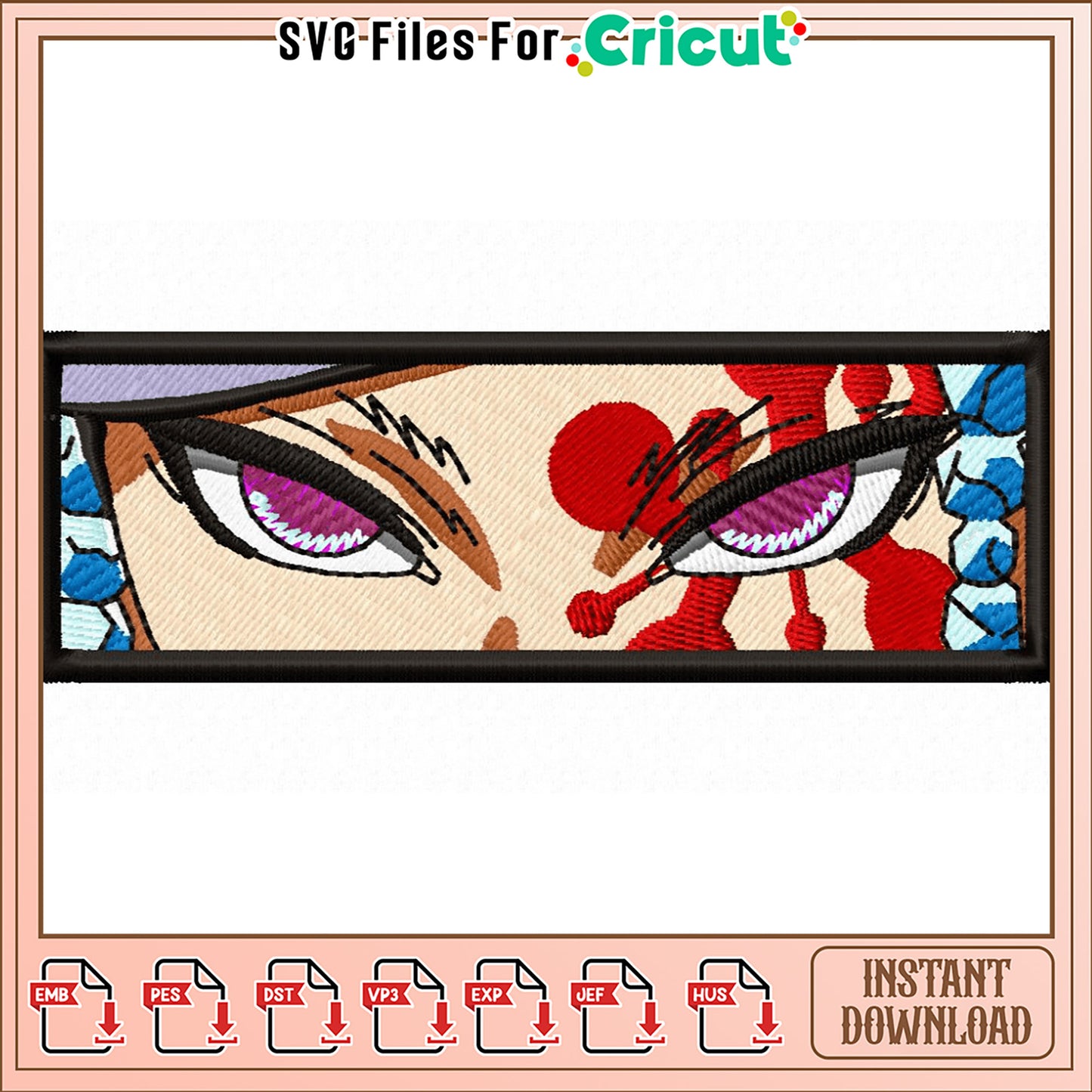 Intricate Eye Embroidery Design for Unique Projects