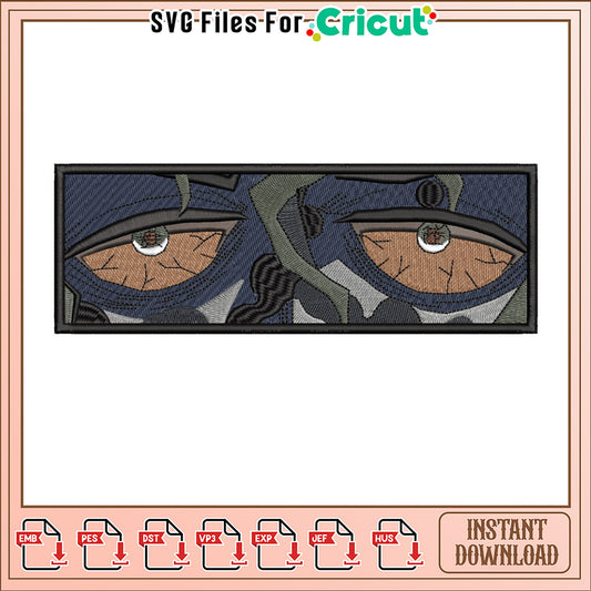 Intricate Eyes Embroidery Design for Instant Download