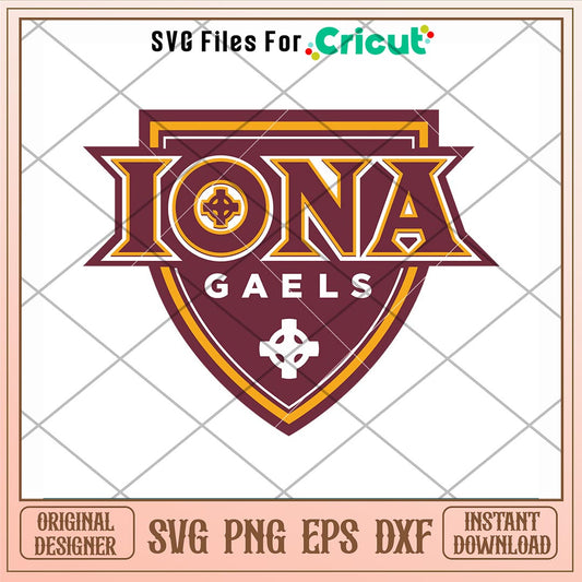 Iona Gaels Logo Svg, Iona Gaels Svg, NCAA Svg