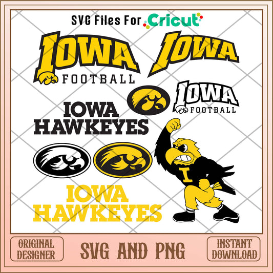 Iowa Hawkeyes svg, Iowa Hawkeyes svg bundle, NCAA svg 