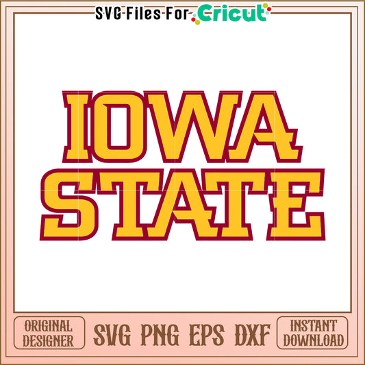 Iowa State SVG Design for Cricut, Perfect for Happy Craft Projects