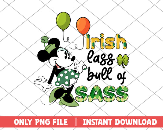 Irish lass bull of sass st.patrick day png 