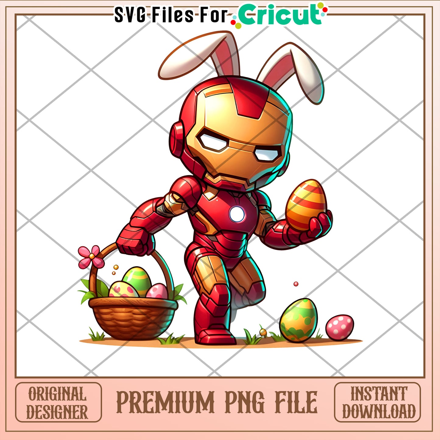 Iron Man Easter Bunny PNG Download