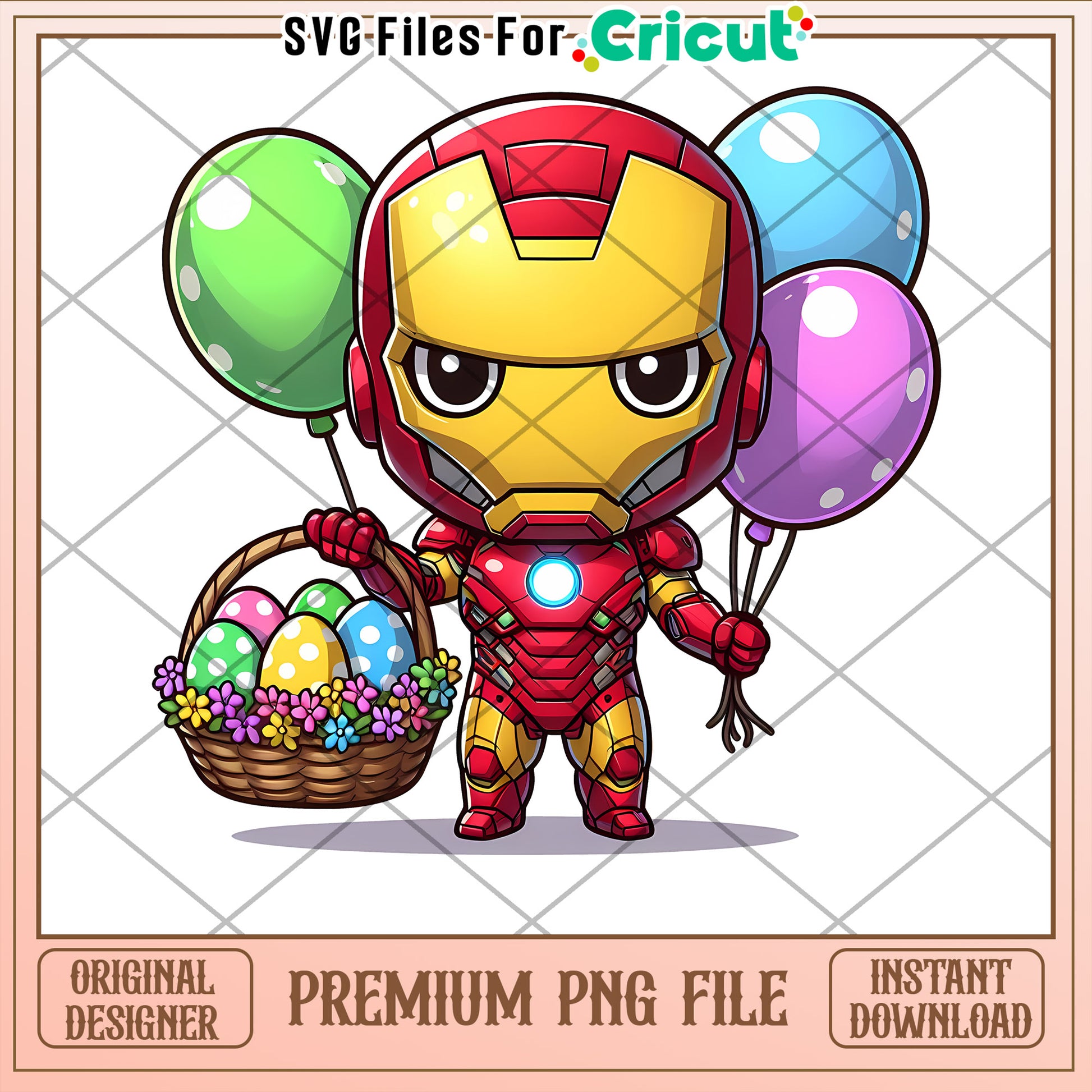 Iron Man Easter PNG Instant Download