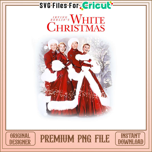 Irving Berlin's White Christmas PNG file, perfect for holiday crafts