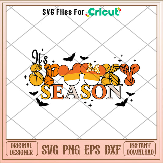 It's Spooky Season Title svg, Disney characters svg, Digital Download
