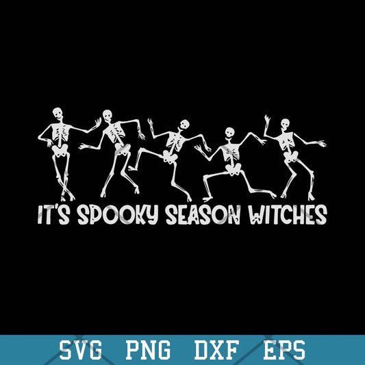 It’s Spooky Season Witches Dancing Skeletons Svg, Halloween Svg-Svgfilesforcricut