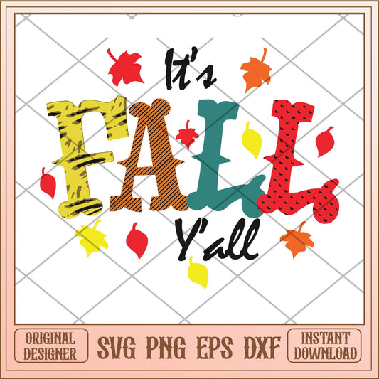 It's fall y'all halloween svg, halloween characters svg, digital download