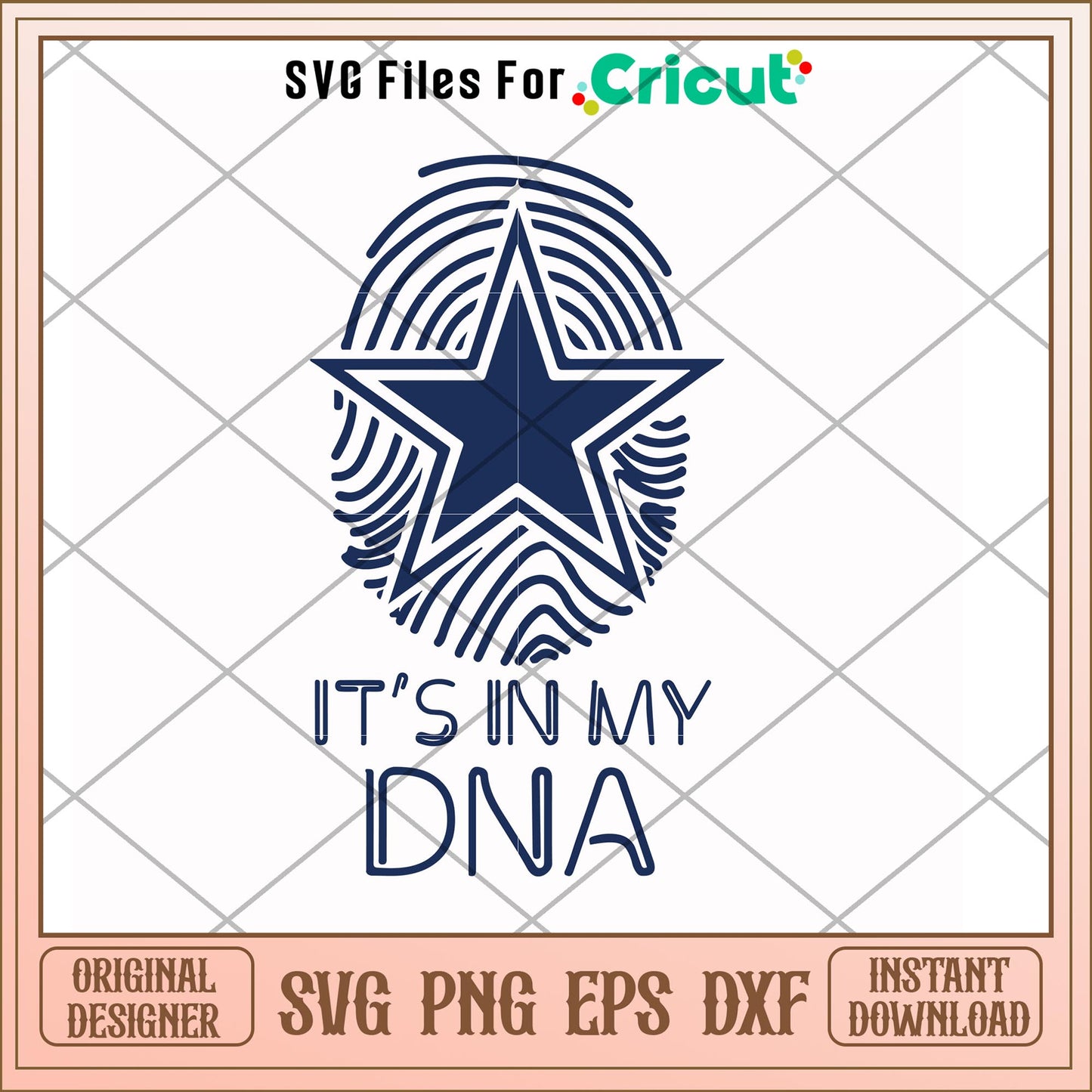 It's in my DNA cowboys svg, cowboys svg, new nfl svg