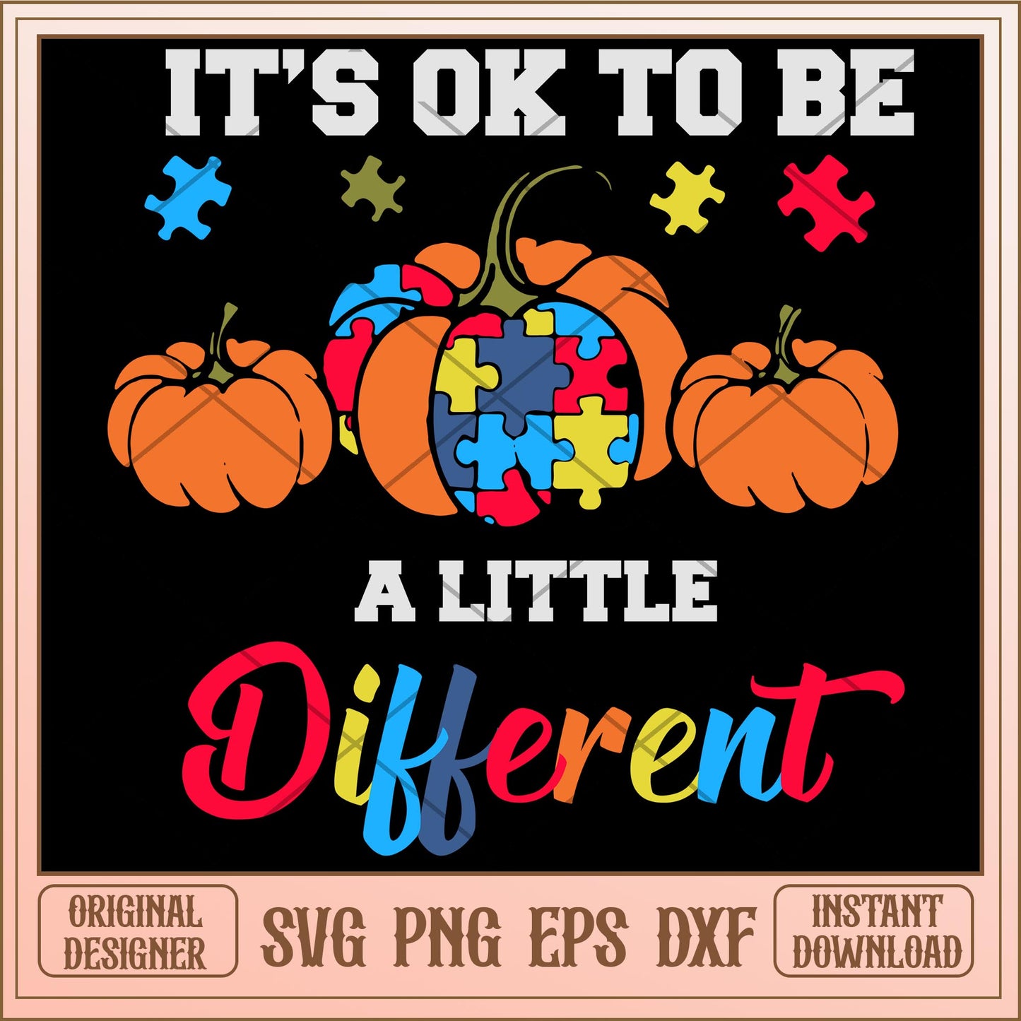 It's ok to be a little different  svg, halloween characters svg, digital download