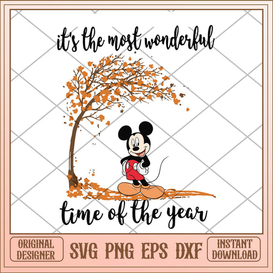 It's the most wonderful time of the year Mickey svg, Mickey fall svg bundle