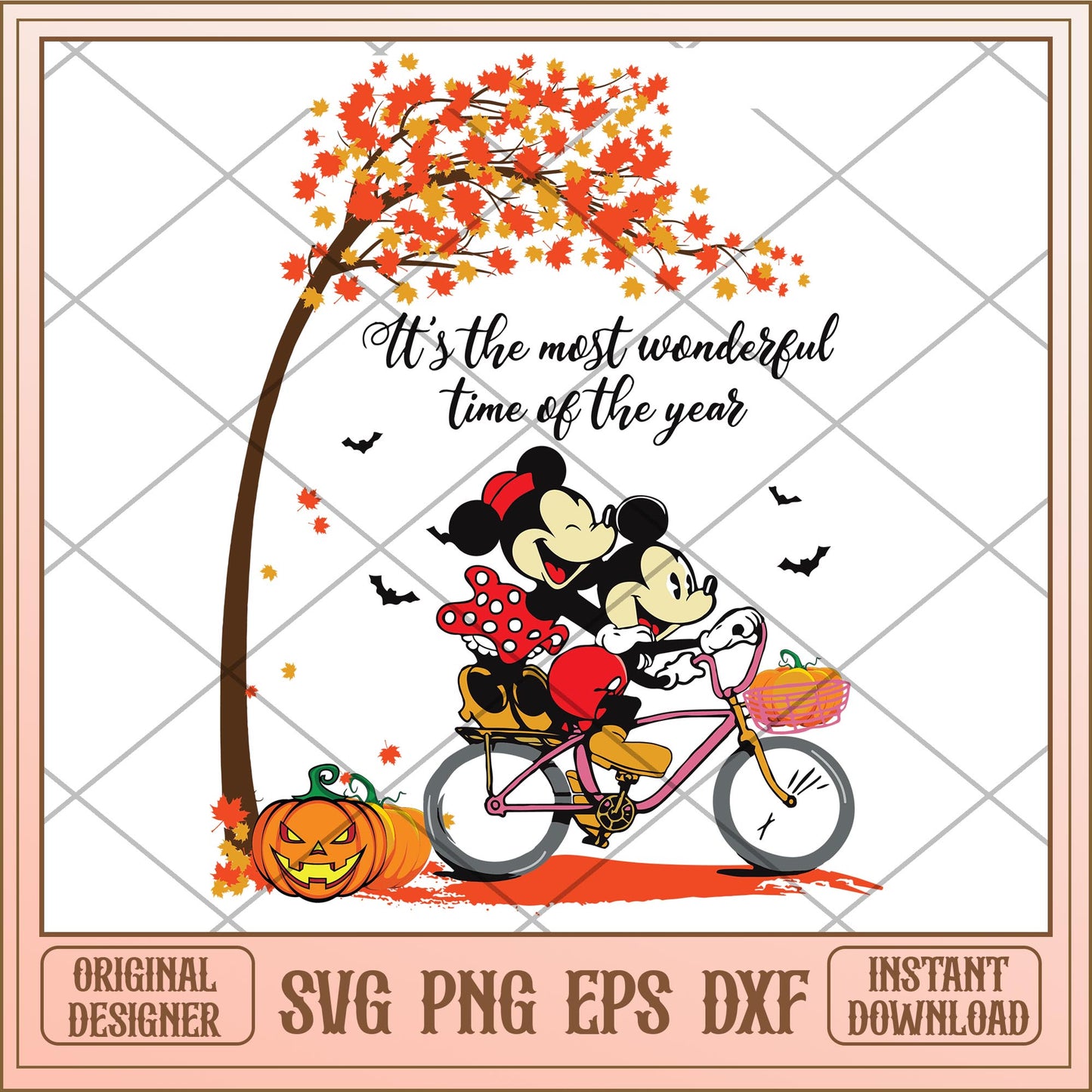 It's the most wonderful time of the year svg, Disney characters svg, digital download