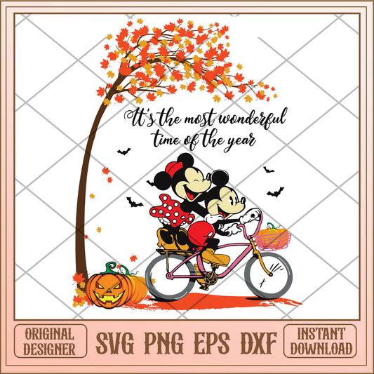 It's the most wonderful time of the year svg, Disney characters svg, digital download