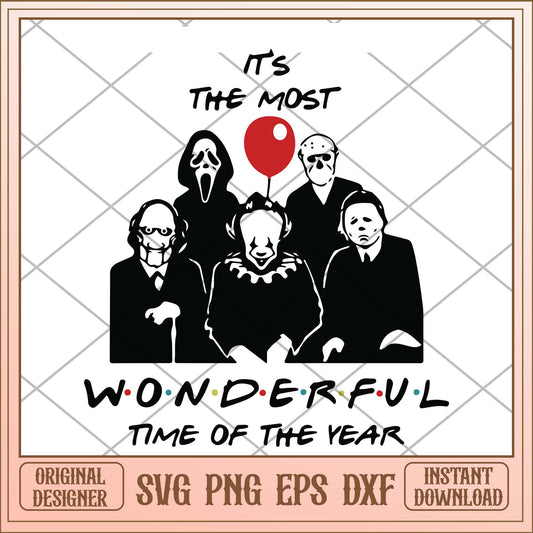 It's the most wonderful time of the year svg, Horror killers friends svg
