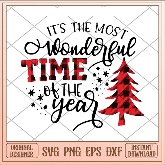 It's the most wonderful time of the year svg, Red flannel pines svg bundle