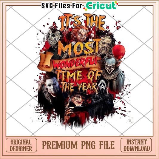 It's the mose wonderful time of the year png, halloween​ design​ png, halloween costume​ png