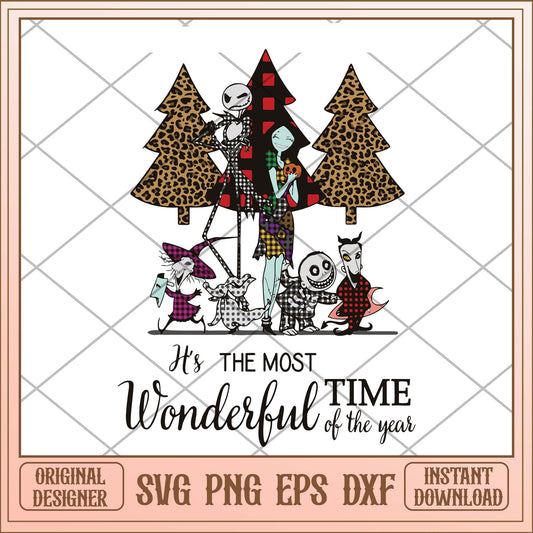 Its the most wonderful time of the year svg, Jack Skellingont svg bundle