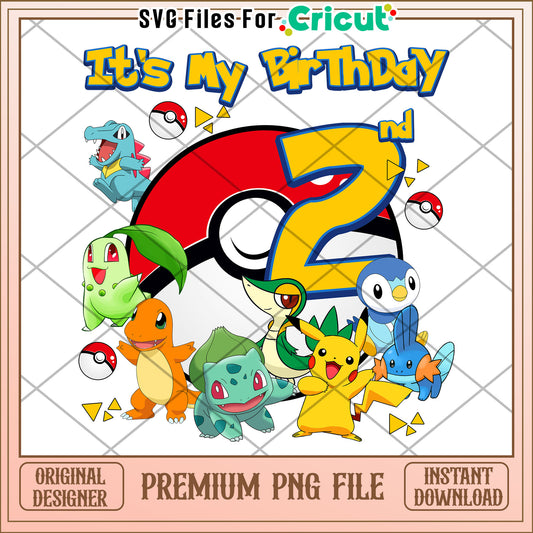 Its my birthday 2nd png, pokemon characters png, pokemon cartoon png