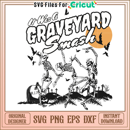 It was a graveyard svg, spooky halloween svg, halloween season svg