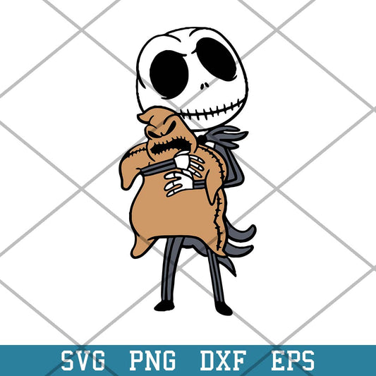 Jack Holding Oogie Boogie Svg, Halloween Svg-Svgfilesforcricut