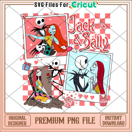 Jack Sally PNG Valentines Day Cricut