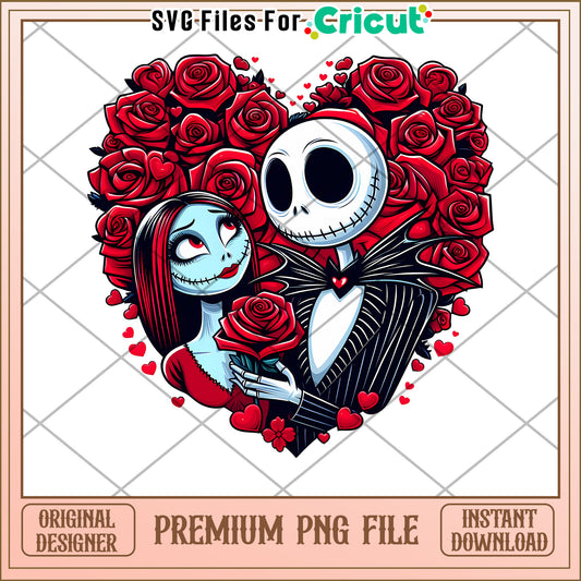 Jack Sally Valentine PNG Sublimation