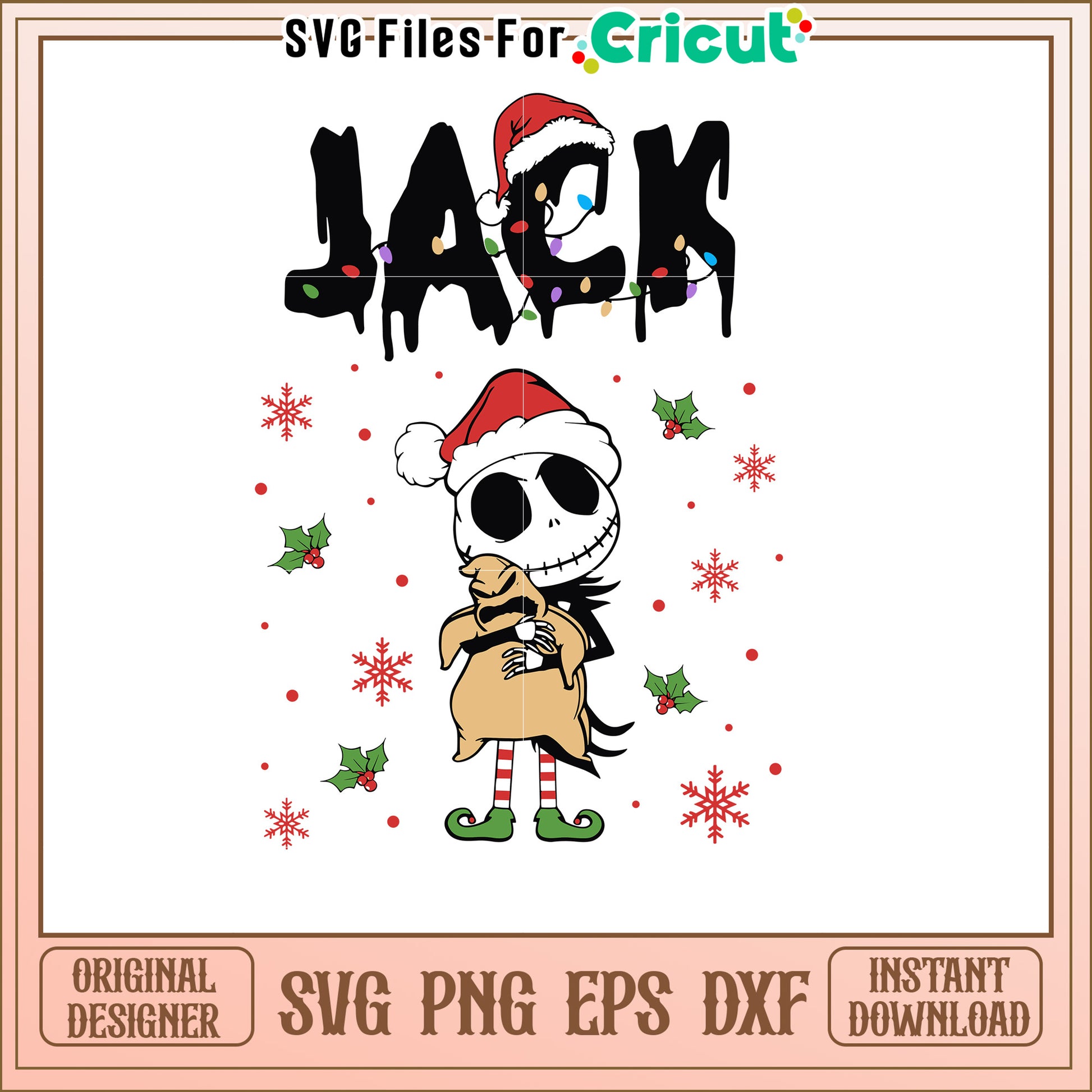 Jack Skellington Christmas SVG