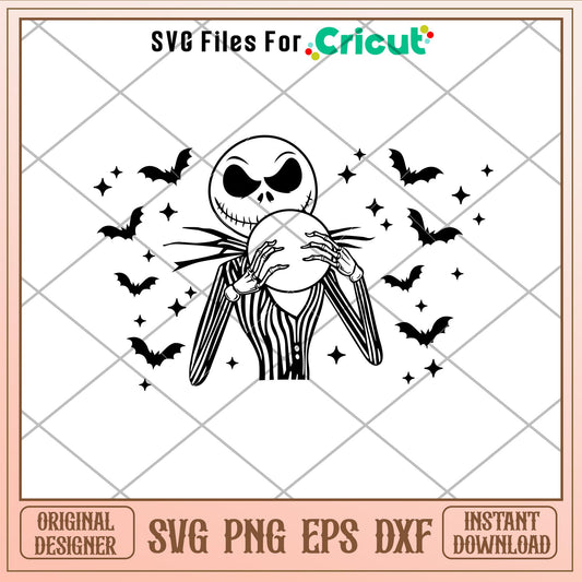 Jack Skellington Full Wrap, Jack Full Wrap Svg
