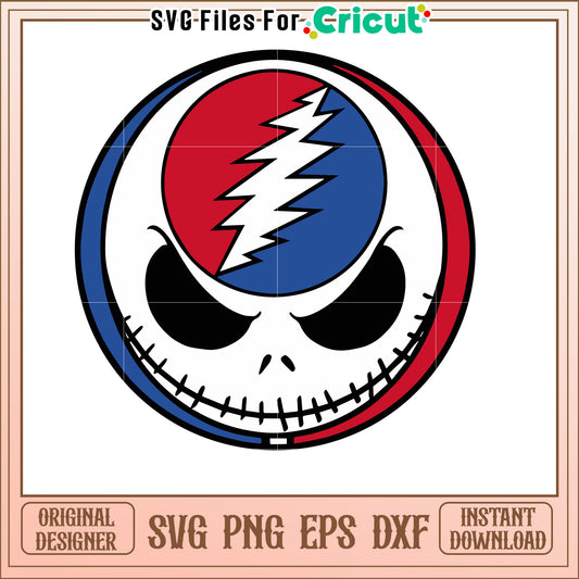 Jack Skellington Grateful Dead SVG