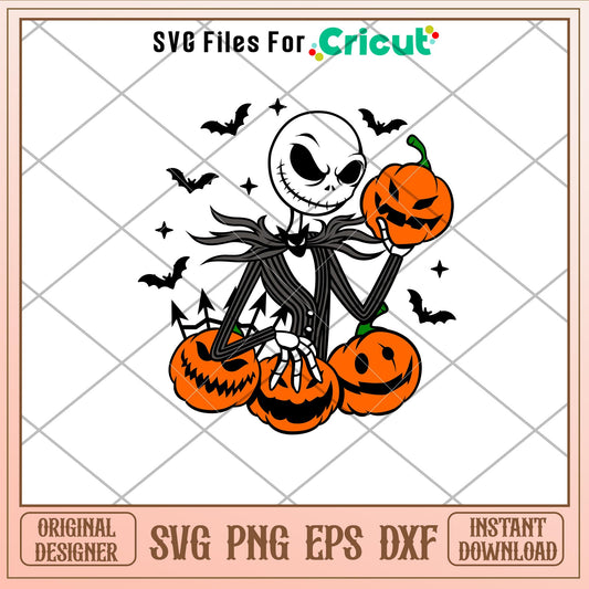 Jack Skellington Pumpkin, Jack Skellington Pumpkin Svg