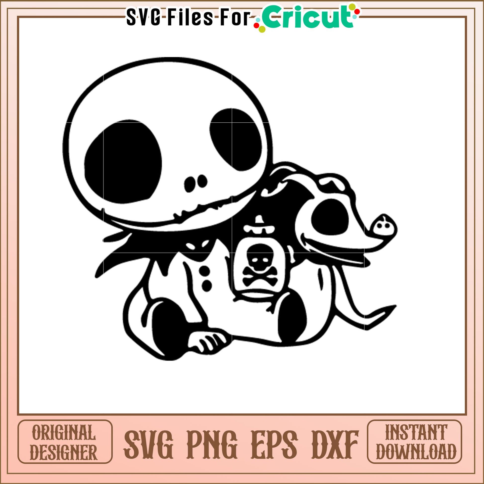 Jack Skellington SVG Cute Cartoon