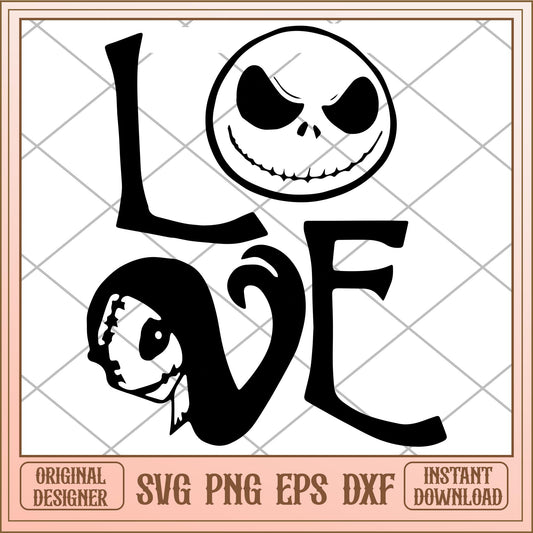 Jack Love svg, The Nightmare Before Christmas Svg, digital download