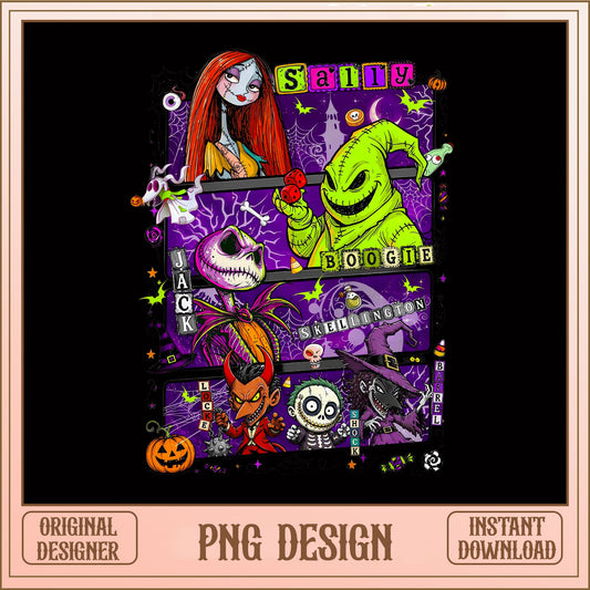 Jack Skellington Sally Oogie Boogie PNG, Halloween PNG, Disney PNG