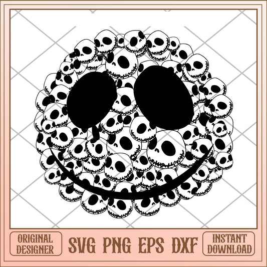 Jack Skellington svg, Jack Skellington horror head svg bundle
