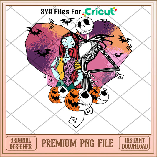 Jack and Sally nightmare png, nightmare png, halloween png