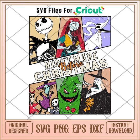 Jack and Sally  Nightmare Before Christmas svg, The Nightmare Before Christmas svg, Disney characters svg, Digital Download
