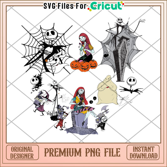 Jack and friends design png, halloween horror nights png, autumn png