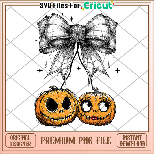 Jack and sally cherry png, halloween costumes​ png, halloween candy png